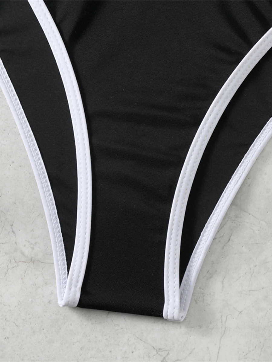 2026 Solid Sporty Two Piece Bikini Swimsuit Women Swimwear Female Bathers Bathing Swimming Swim Suit Beachwear
