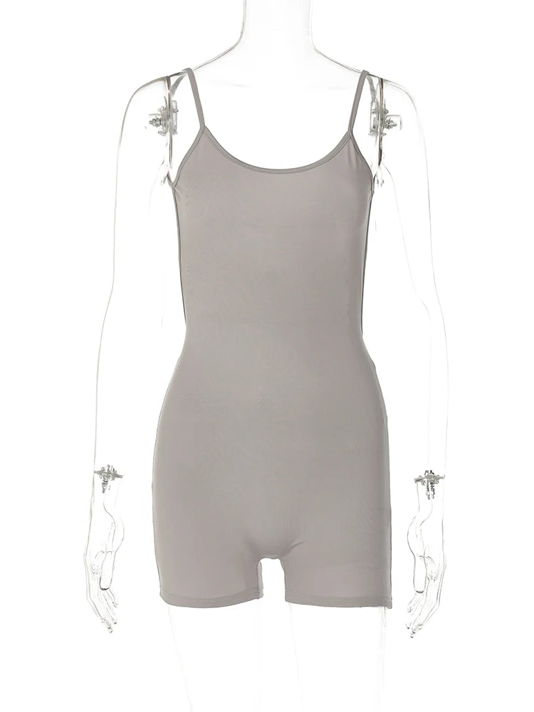 Dulzura Women Sleeveless Bodycon Basic Club Vacation Romper Playsuit 2024 Autumn Clothes Wholesale Items For Business