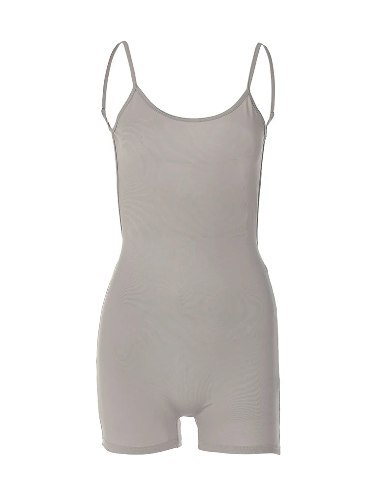 Dulzura Women Sleeveless Bodycon Basic Club Vacation Romper Playsuit 2024 Autumn Clothes Wholesale Items For Business