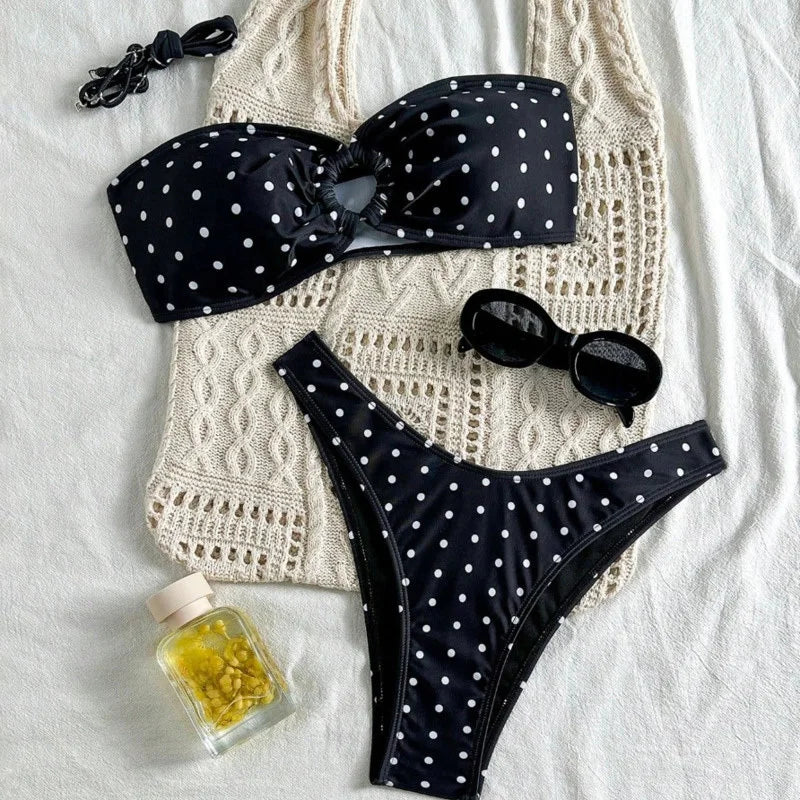 New Sexy Dot Bikinis 2026 Women's Swimwear Female Swimsuit For Swim Wear Bathing Suit Brazilian Bikini Set Beachwear Pool Bather