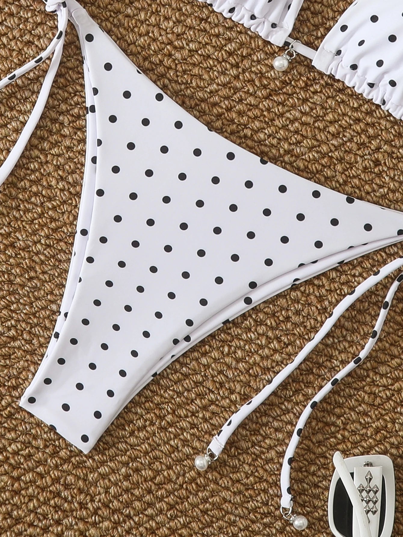 Triangle Halter Thong Bikinis 2026 Women Sexy Swimsuit Dot String Swimwear Female Bathers Bathing Swimming Swim Suit Beachwear