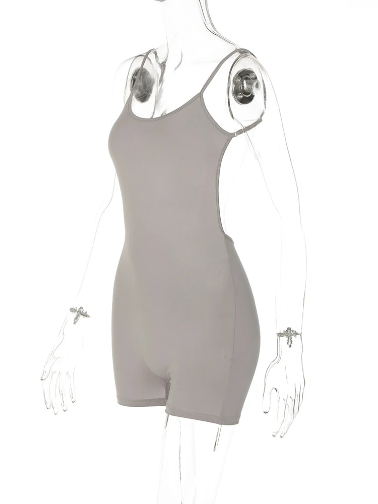 Dulzura Women Sleeveless Bodycon Basic Club Vacation Romper Playsuit 2024 Autumn Clothes Wholesale Items For Business
