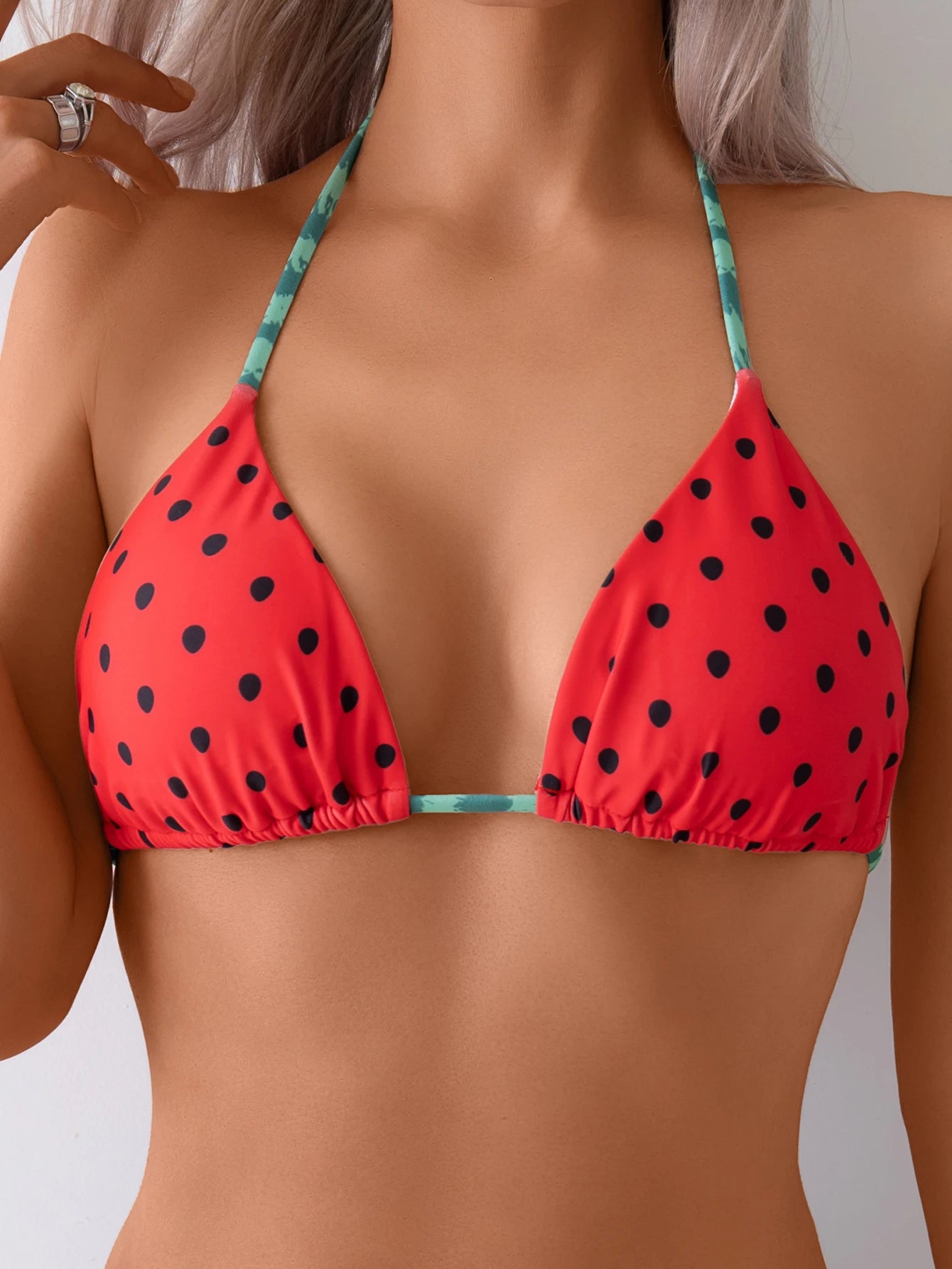 Triangle String Bikinis 2026 Halter Swimsuit Women Watermelon Sexy Swimwear Female Bathers Bathing Swimming Swim Suit Beachwear