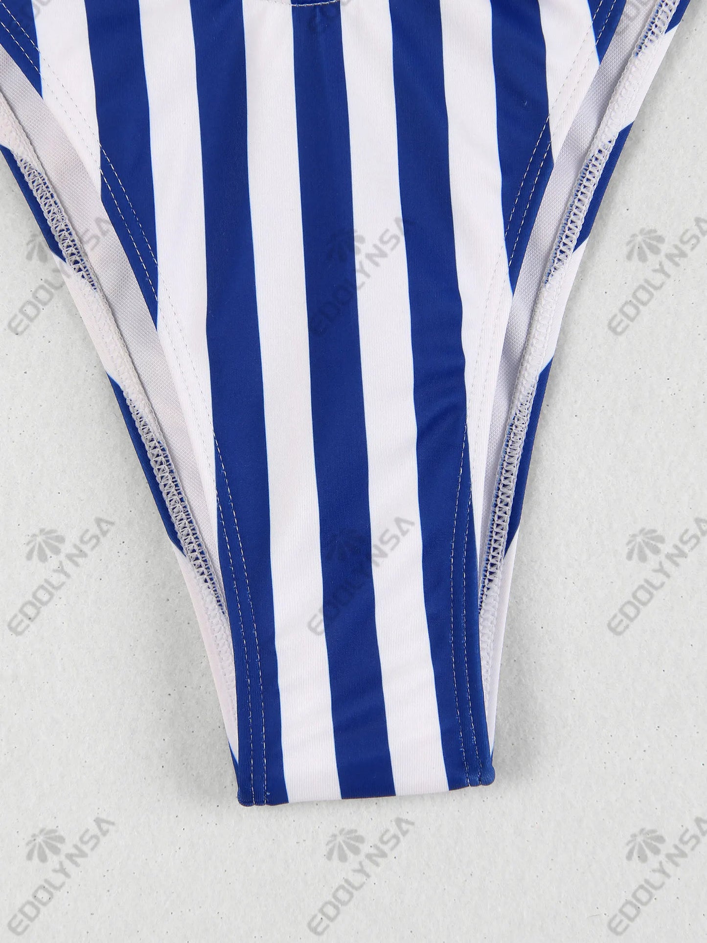 Striped 3 Piece Bikini O Ring Swimsuit with Mini Skirt Beach Cover up Block Color Bathing Suit 2025 New Monokini Beachwear K170