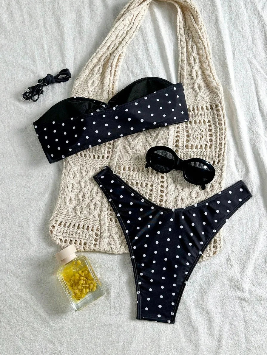 New Sexy Dot Bikinis 2026 Women's Swimwear Female Swimsuit For Swim Wear Bathing Suit Brazilian Bikini Set Beachwear Pool Bather