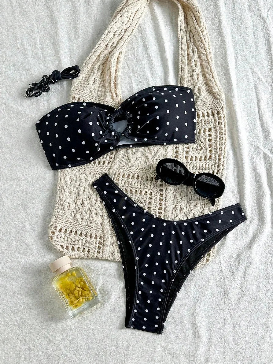 New Sexy Dot Bikinis 2026 Women's Swimwear Female Swimsuit For Swim Wear Bathing Suit Brazilian Bikini Set Beachwear Pool Bather